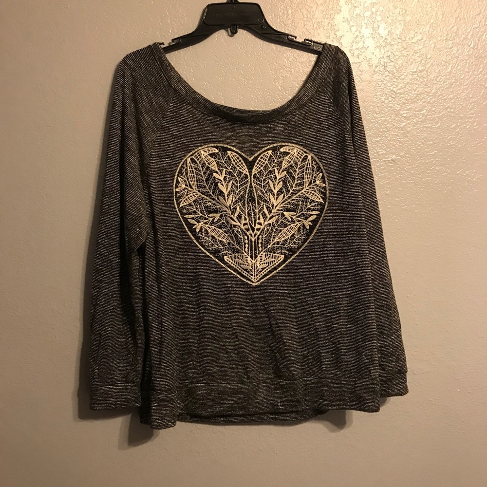 Embroidered Heart Shirt